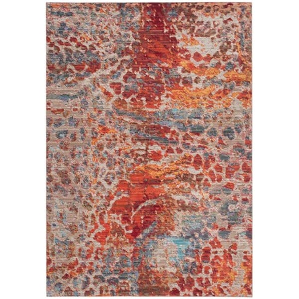 Safavieh Valencia Power Loomed Rectangle Rug- Multi- 4 x 6 ft. VAL218K-4 - main